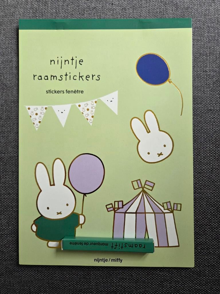 Nijntje Raamstickers met Raamstift - Nieuw, Ophalen of Verzenden, Nieuw