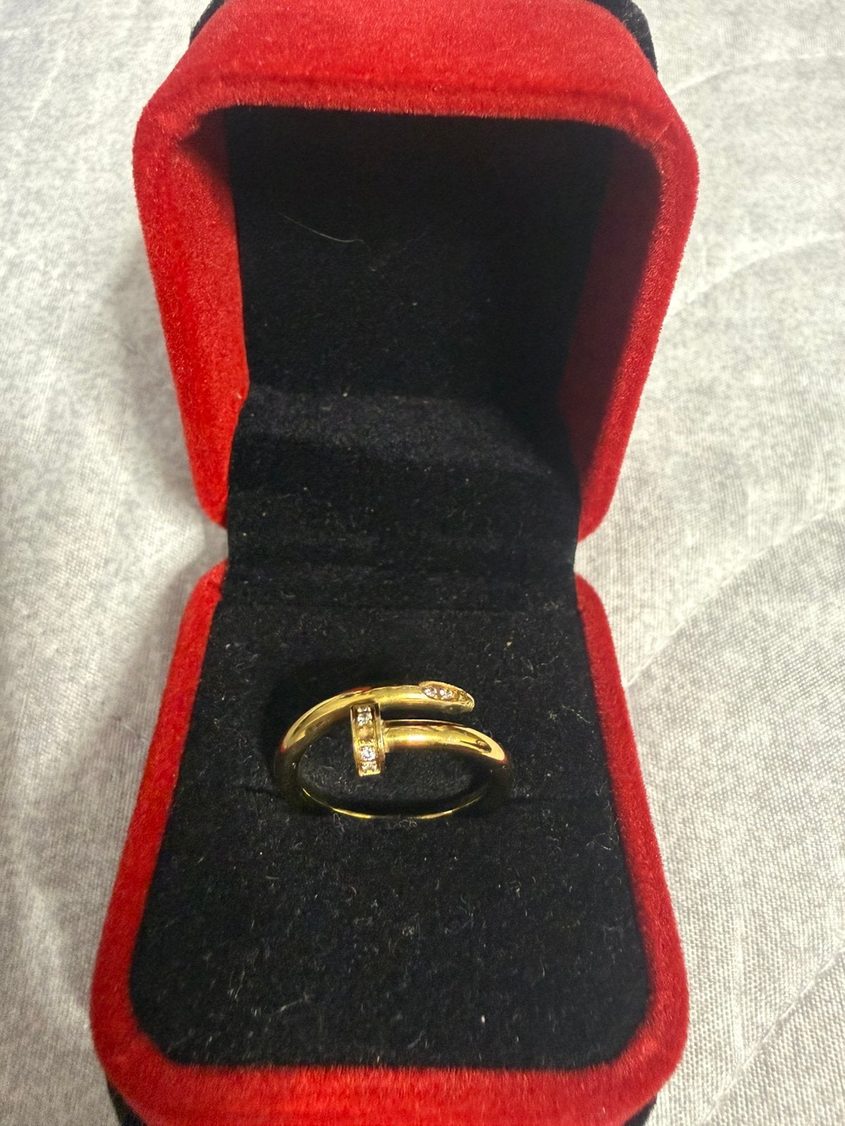 Cartier Juste un Clou ring met diamanten, Sieraden, Tassen en Uiterlijk, Gebruikt, Ophalen of Verzenden, 17 tot 18, Dame of Heer
