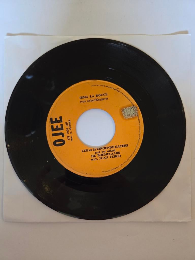 Leo en de zingende katers - Irma la douce, Gebruikt, 7 inch, Single, Ophalen of Verzenden
