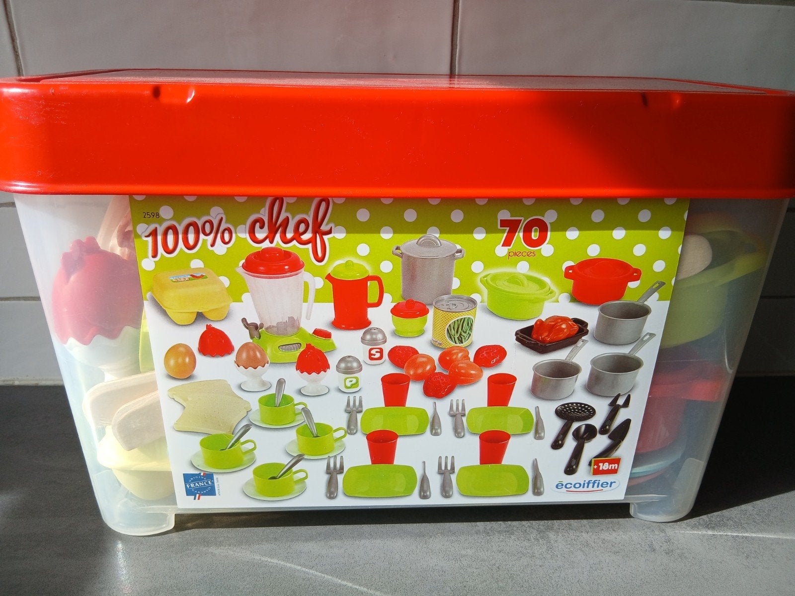 100% Chef speelgoedkeuken set, Ophalen, Gebruikt, Ontdekken