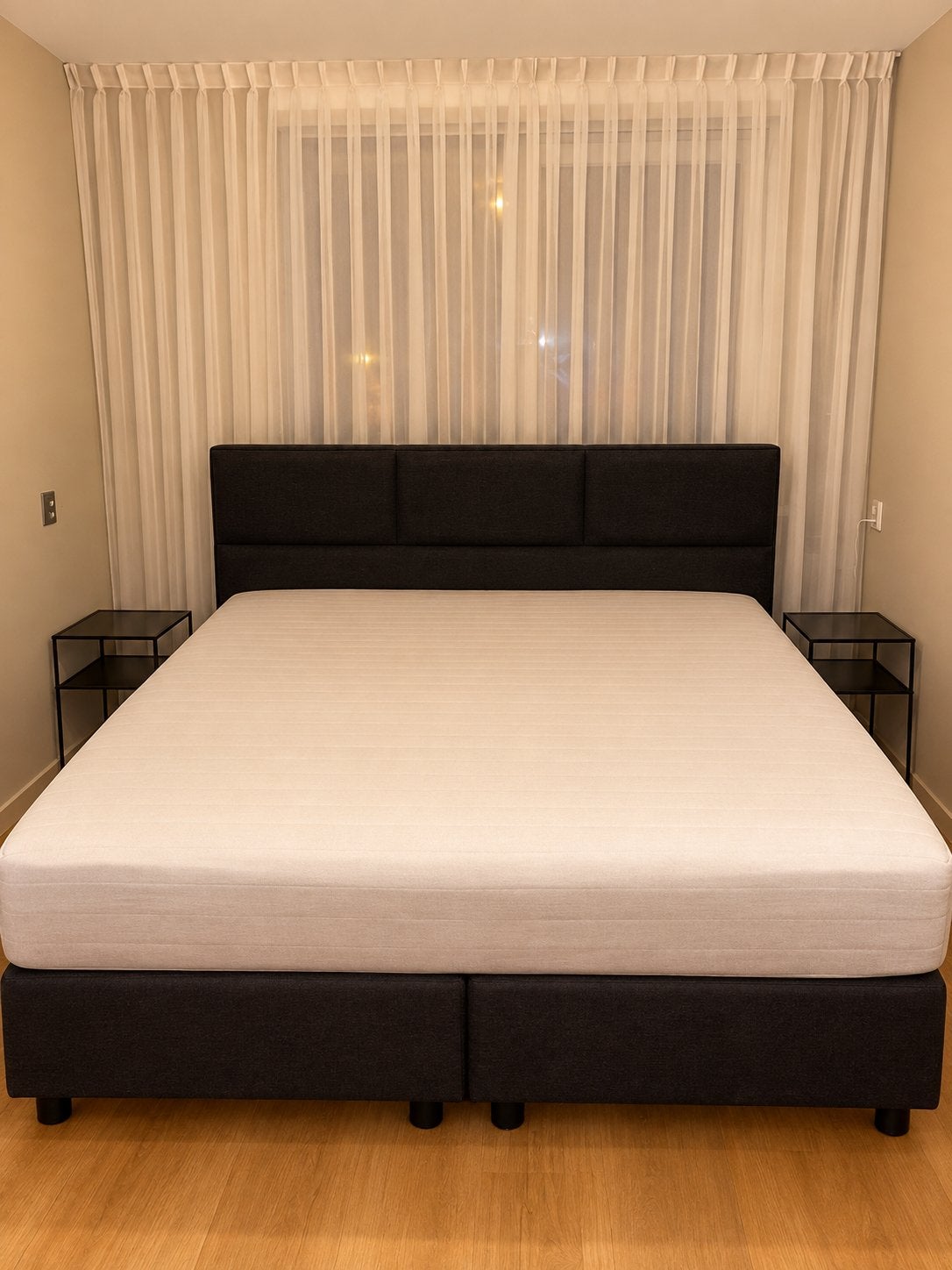 Antraciet boxspring 180x200 + 2 gratis toppers! >2jaar!, Ophalen of Verzenden, Zo goed als nieuw, Tweepersoons, 180 cm