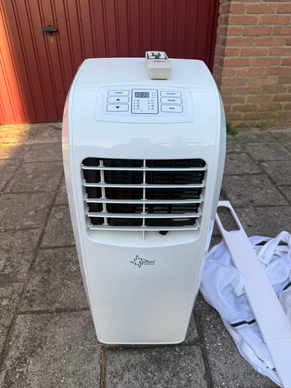 Suntec Wellness Mobiele Airco 7000 BTU Zo Goed Als Nieuw, Witgoed en Apparatuur, Airco's, Ophalen, Gebruikt, Minder dan 60 m³