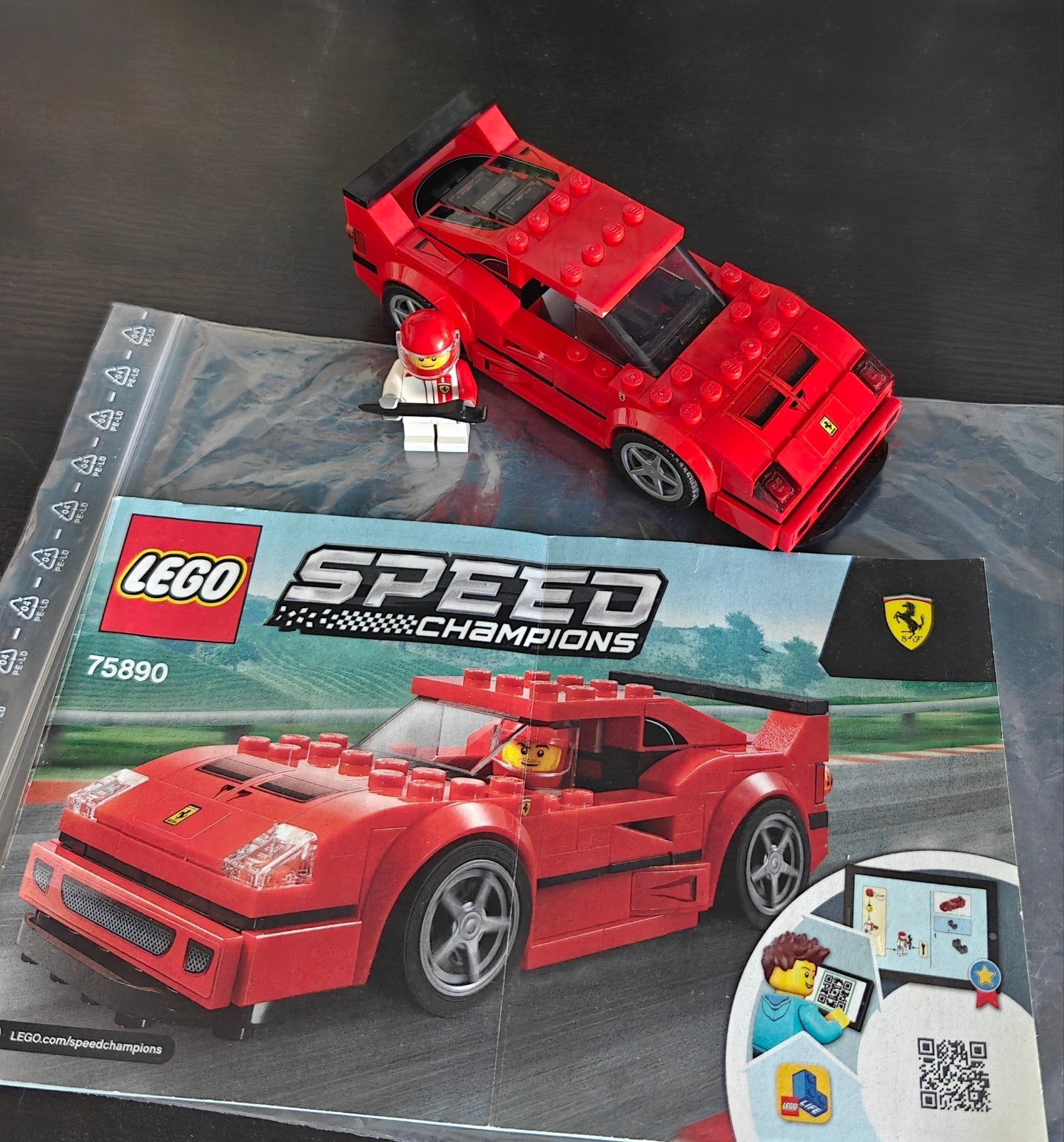 LEGO Speed Champions Ferrari F40 Competizione 75890, Ophalen of Verzenden, Zo goed als nieuw, Overige merken