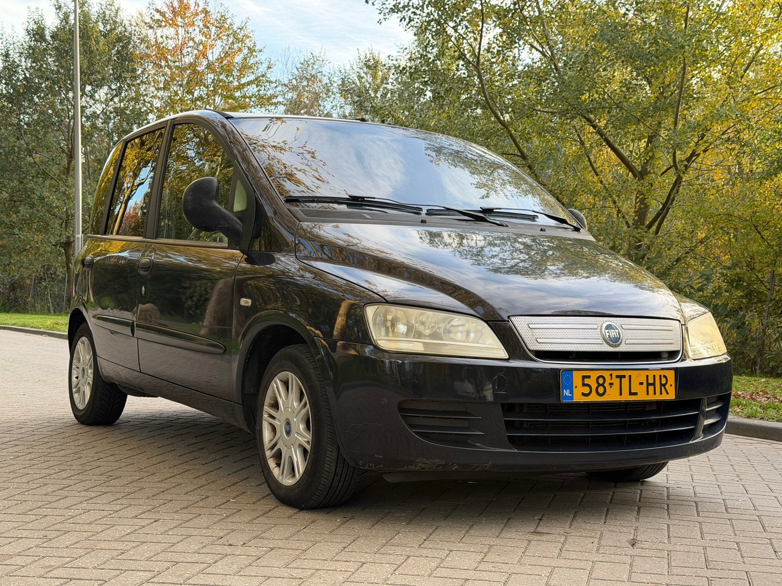 Fiat Multipla 1.6 16V 2006 Blauw, Voorwielaandrijving, 1596 cc, Stof, Multipla