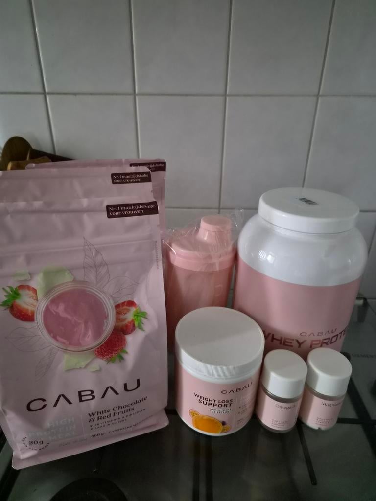 Cabau shake en supplementen pakket, Sport en Fitness, Ophalen of Verzenden, Nieuw