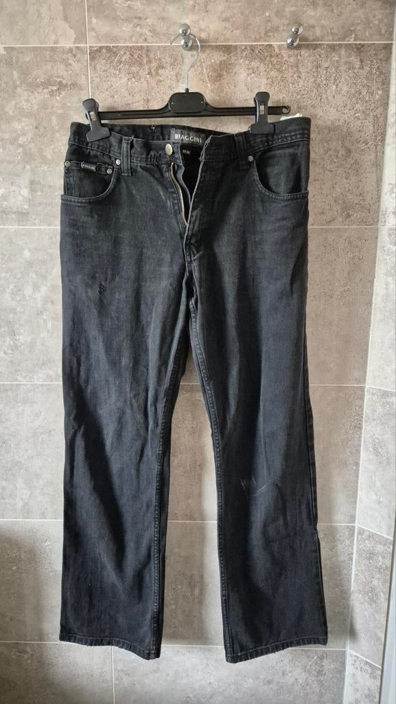 BIAGGINI Zwarte Jeans - Maat W33-W34, Zwart, Ophalen of Verzenden, BIAGGINI, W33 - W34 (confectie 48/50)