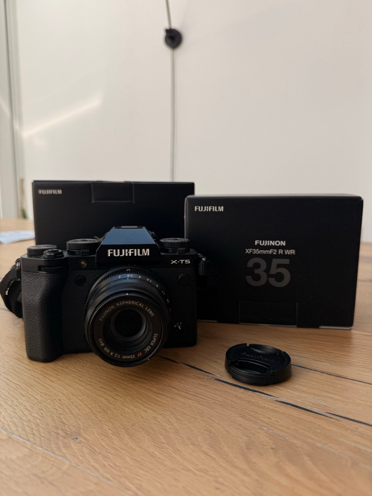 Fujifilm X-T5 met Fujinon XF 35mm f/2 R WR lens, Ophalen, Zo goed als nieuw, Fujifilm, WiFi
