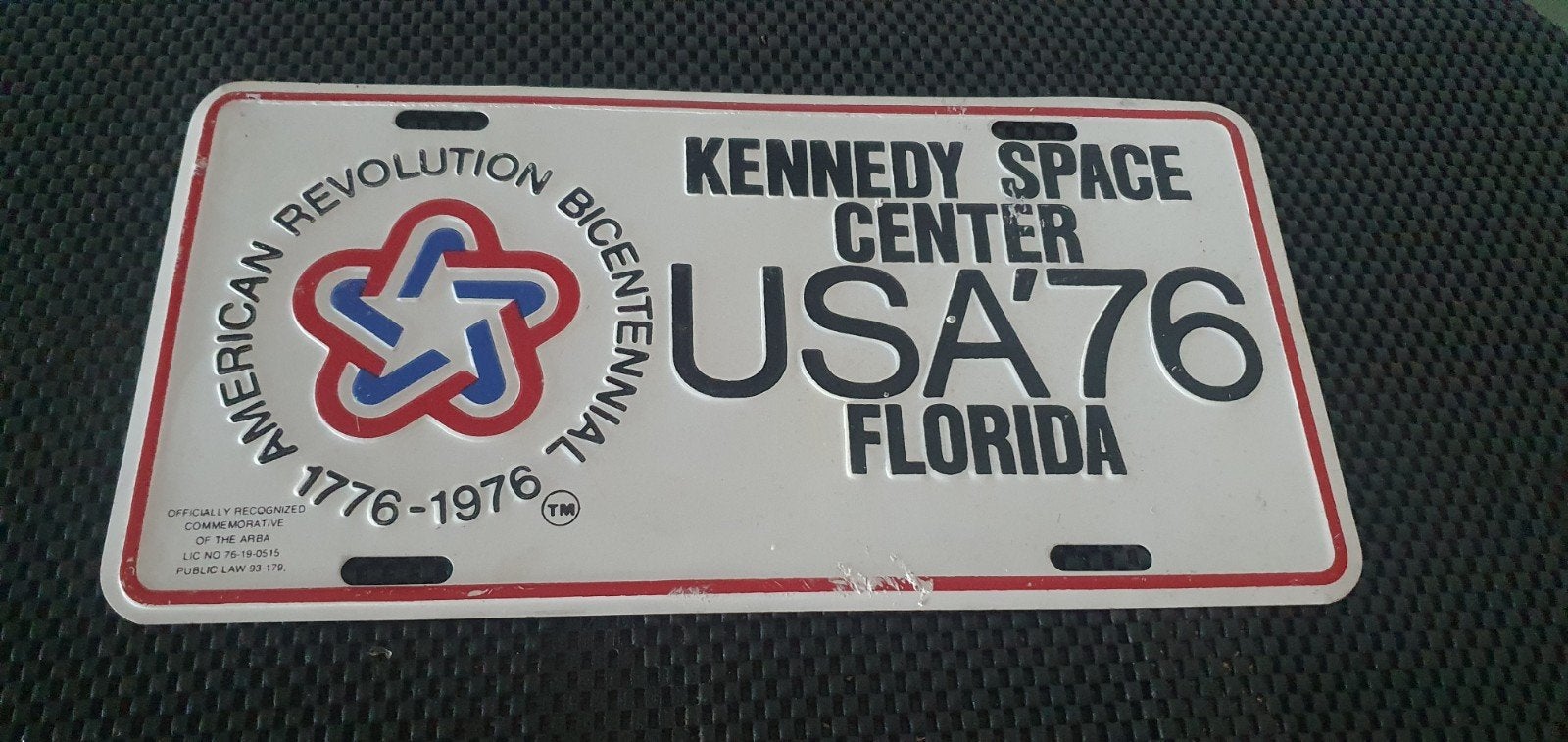 Wandbord Kennedy Space Center USA '76 Florida, Ophalen of Verzenden, Gebruikt