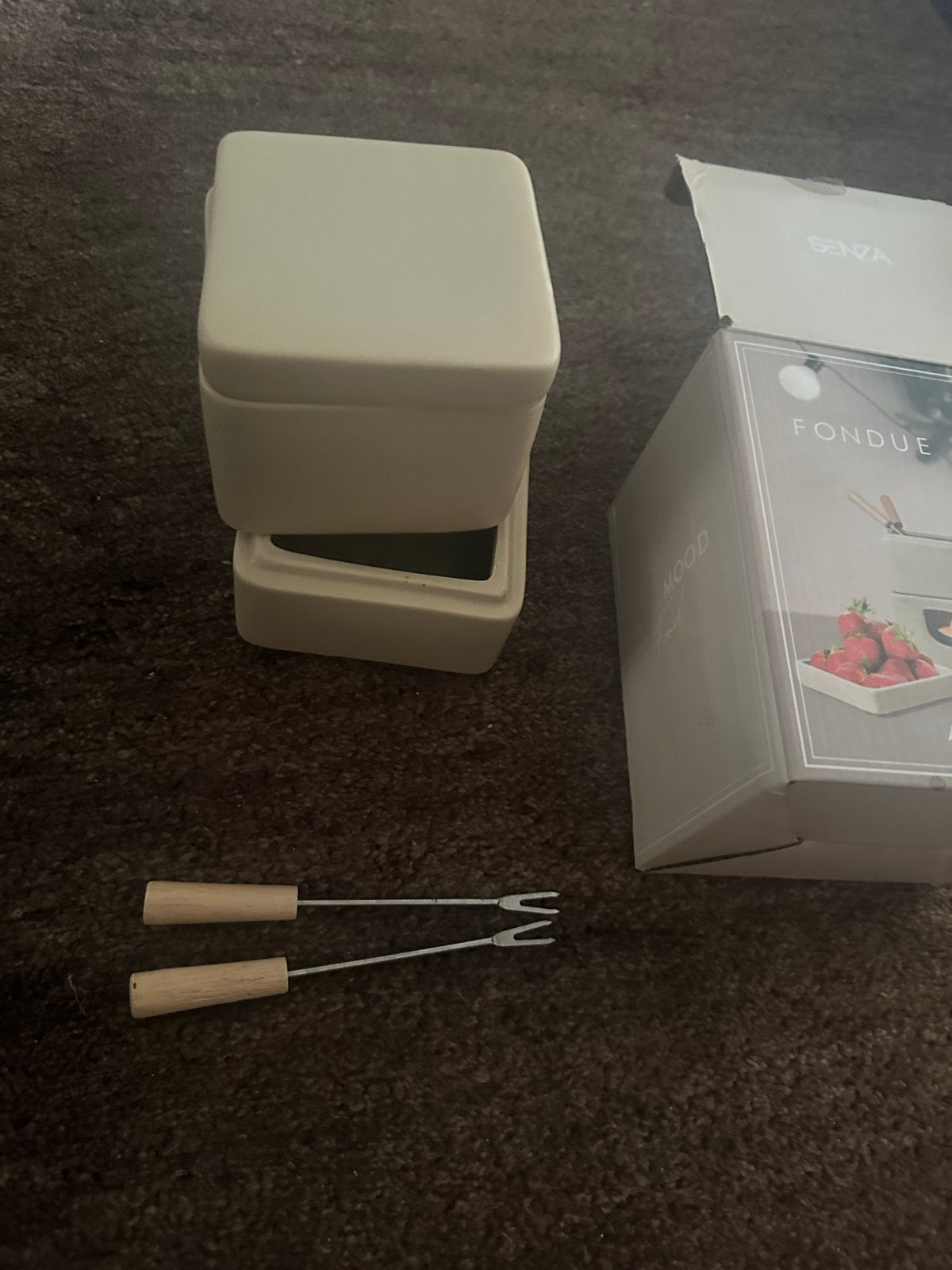Senza Fondue Set - Nieuw in doos, Witgoed en Apparatuur, Fonduesets, Ophalen of Verzenden, Nieuw, Waxinelicht, Fondueset