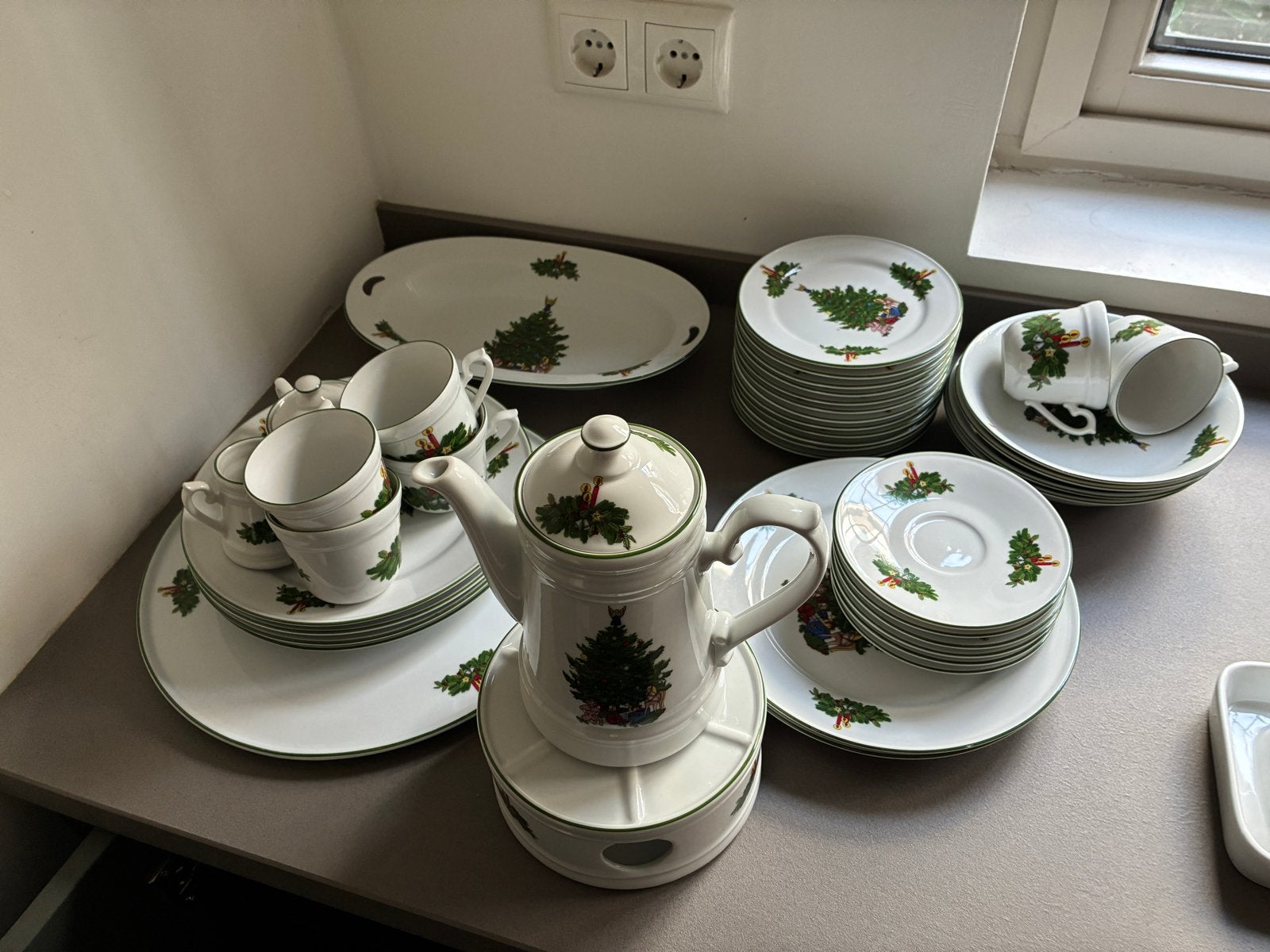 Groot Kerst Servies Set - Kronester Bavaria, Ophalen, Overige merken, Klassiek, Zo goed als nieuw