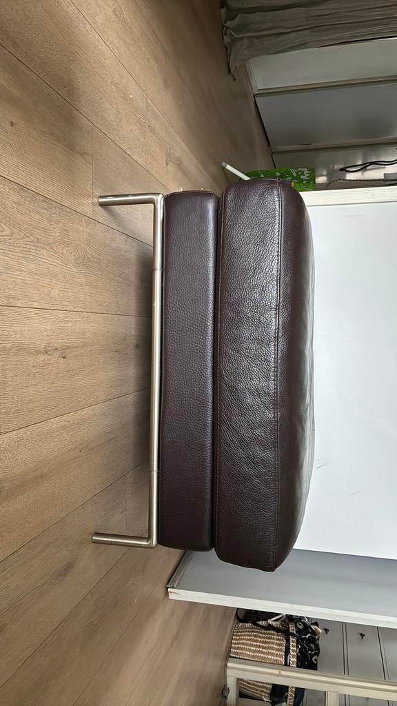 Ikea Arlid lederen bankje / poef Bruin 25€, Huis en Inrichting, Banken | Voetenbanken en Poefen, Ophalen, Leer, 75 tot 100 cm