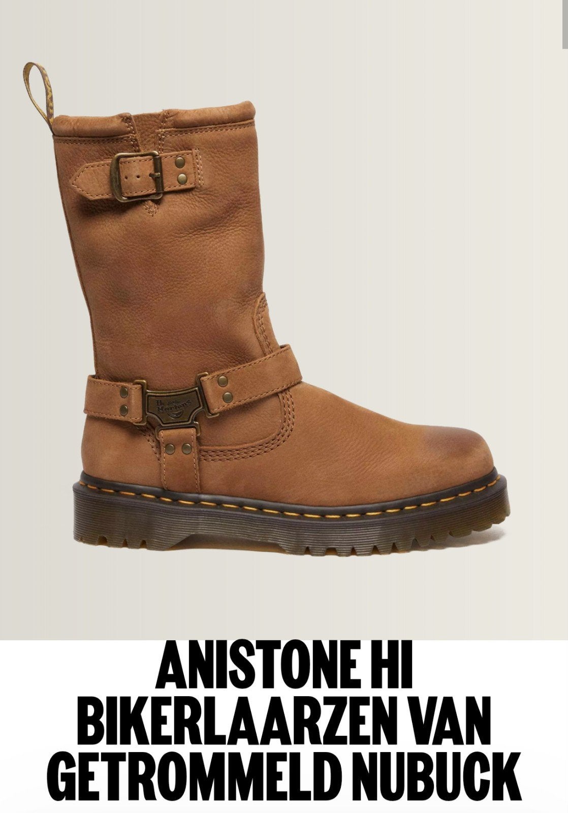 Stoere Dr. Martens Anistone Hi laarzen - Maat 39, Bruin, Lage of Enkellaarzen, Ophalen of Verzenden, Dr. Martens