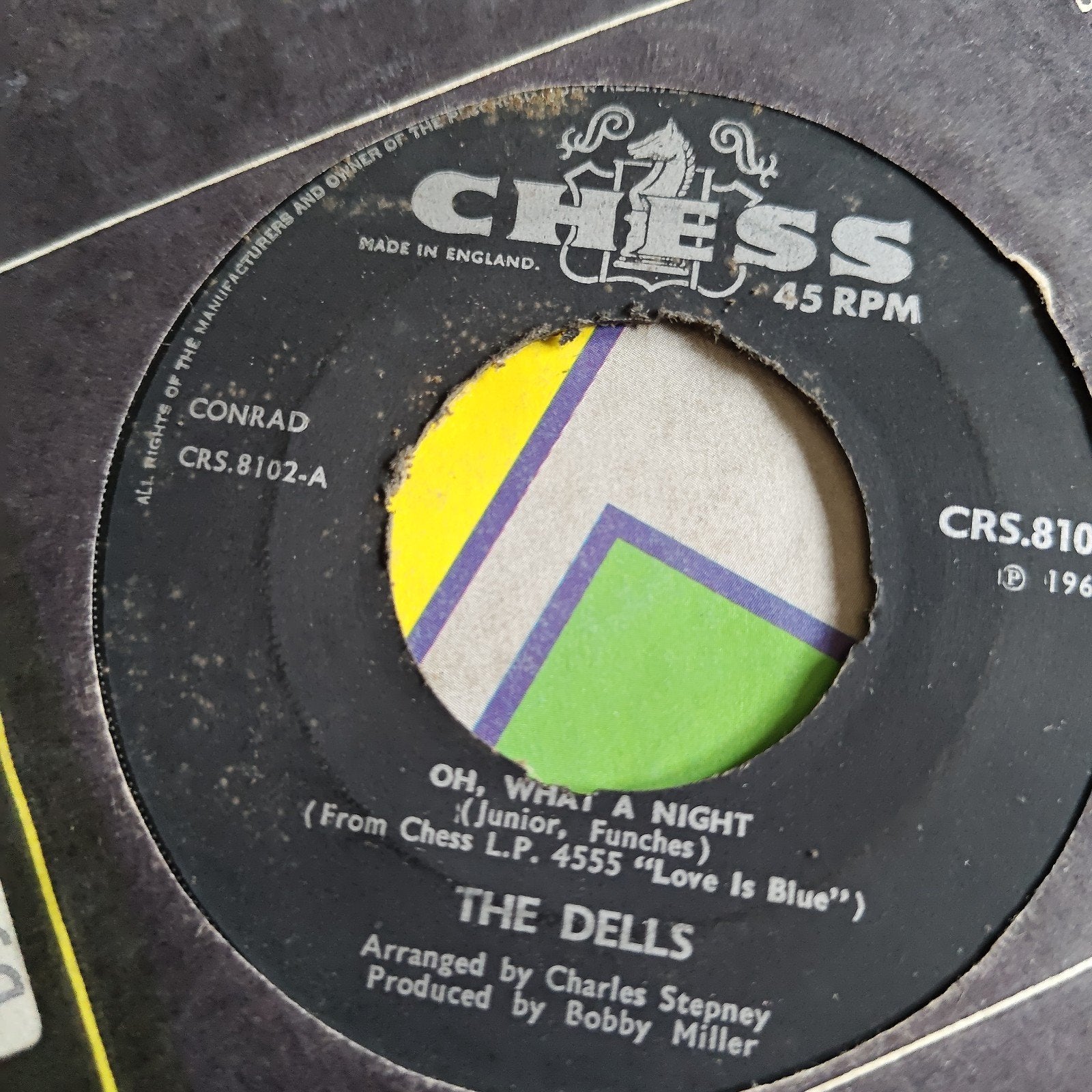 The Dells - Oh, What A Night (Vinyl, 7 inch, 45 RPM), Ophalen of Verzenden, Gebruikt, 7 inch, EP