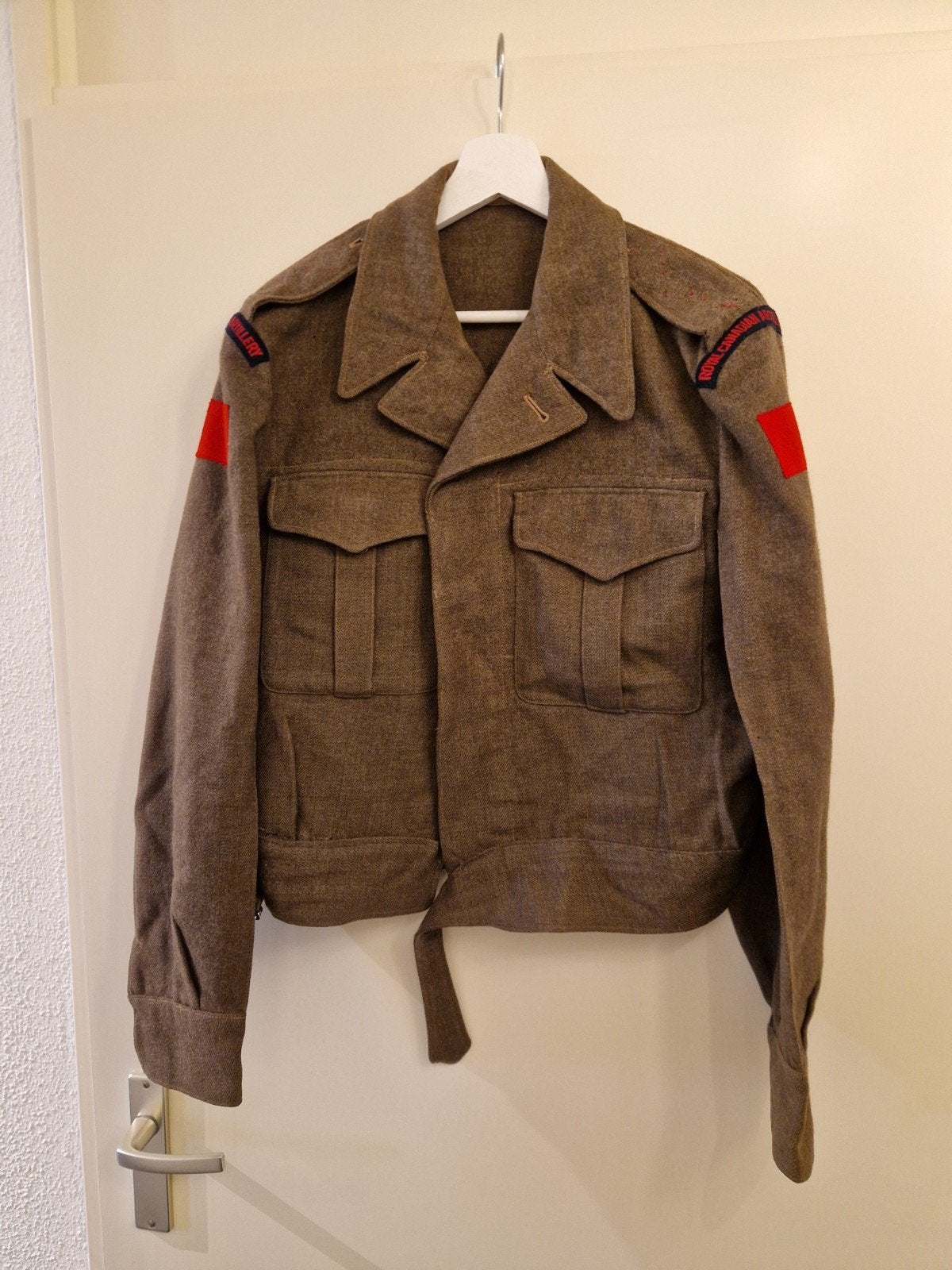 Canadese Battledress Jas 1947 - Size 13, Ophalen of Verzenden, Landmacht, Nederland, Kleding of Schoenen