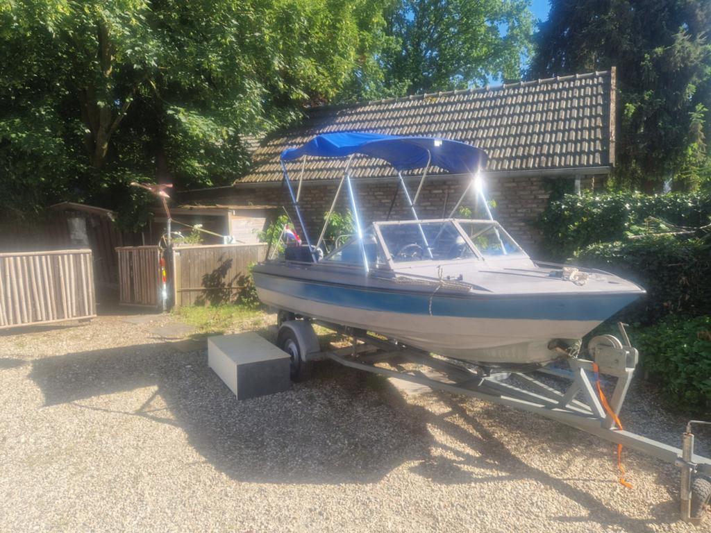 Betrouwbaar bootje 15 pk 2tak 4 zitplaatsen, Ophalen
