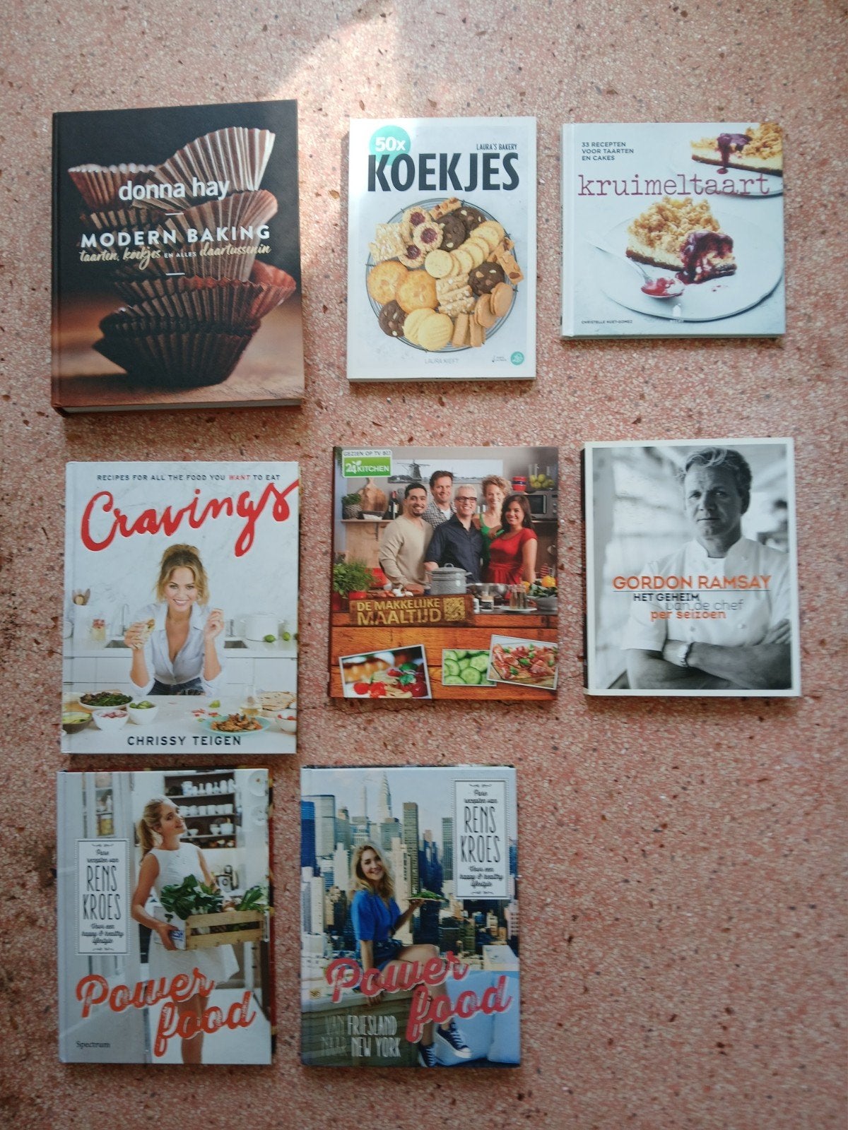 8x KOOKBOEKEN= €20/DONNA HAY/RENS KROES/24KITCHEN/G. RAMSAY, Ophalen, Gelezen