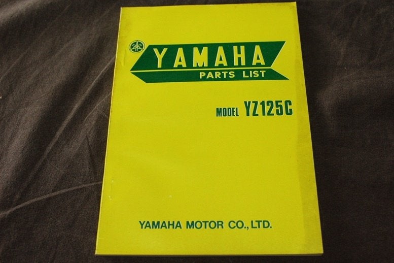 Yamaha YZ125C 1975 motorcycle parts list YZ125 C, Ophalen of Verzenden, Yamaha