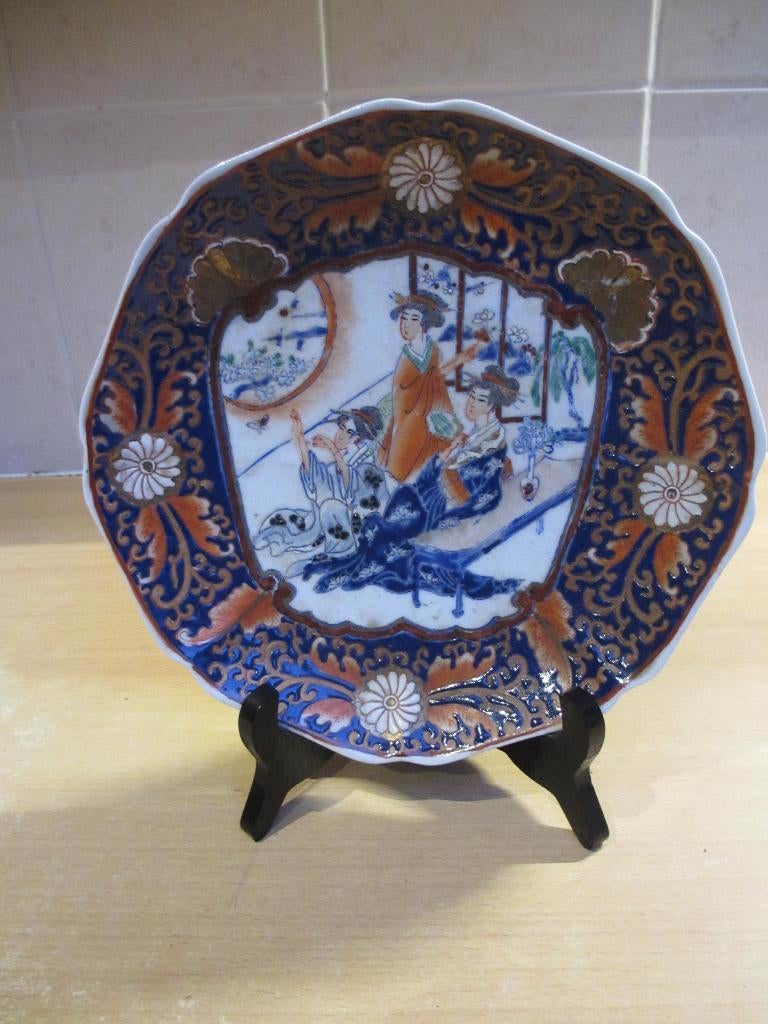 oud Chinees sierbord. Famille rose geweldig mooi gemaakt, Ophalen of Verzenden