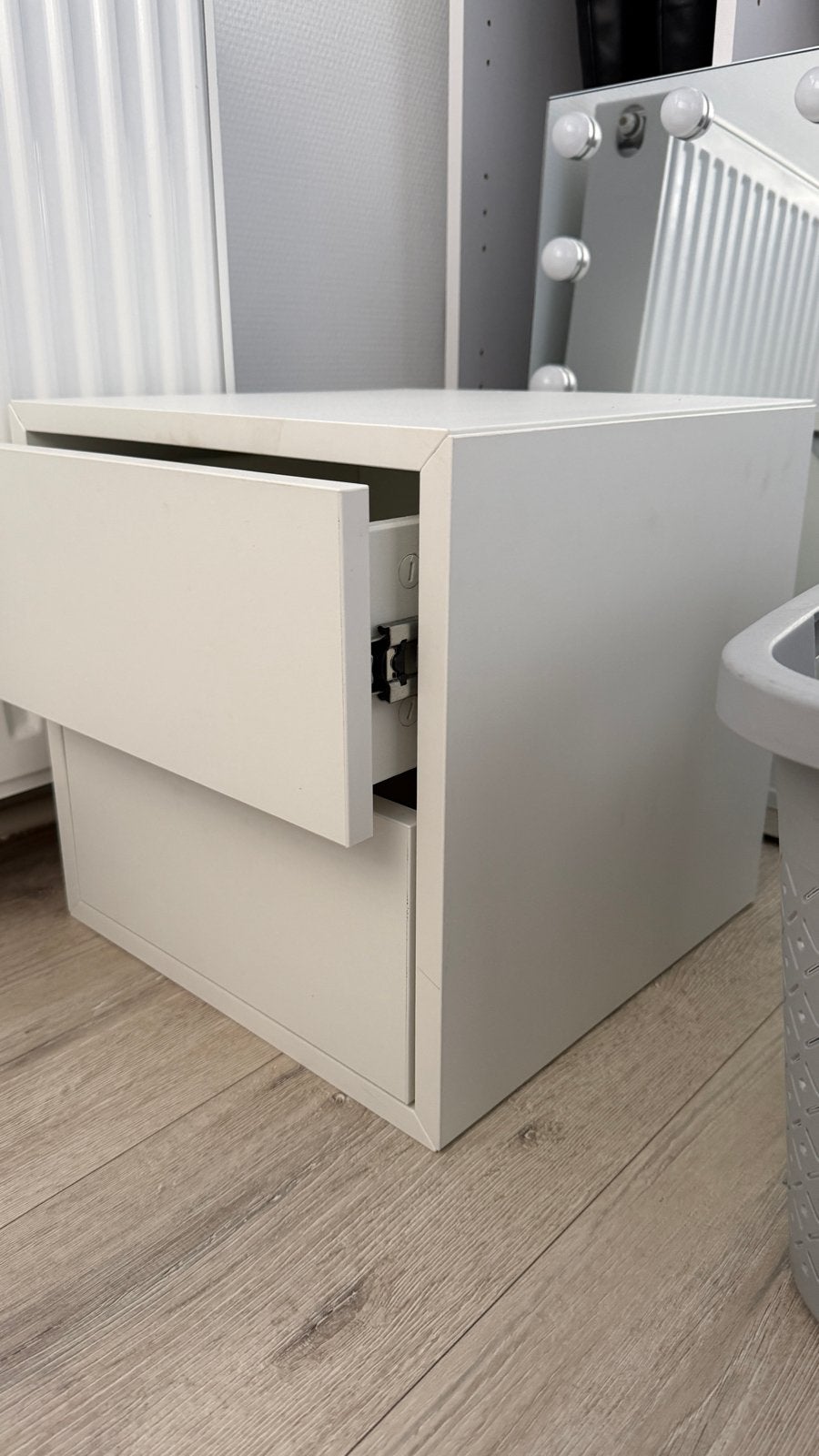 2x IKEA EKET Kast met 2 laden, wit, 35x35x35 cm, Huis en Inrichting, Ophalen, Minder dan 50 cm, 1 of 2 laden, Zo goed als nieuw