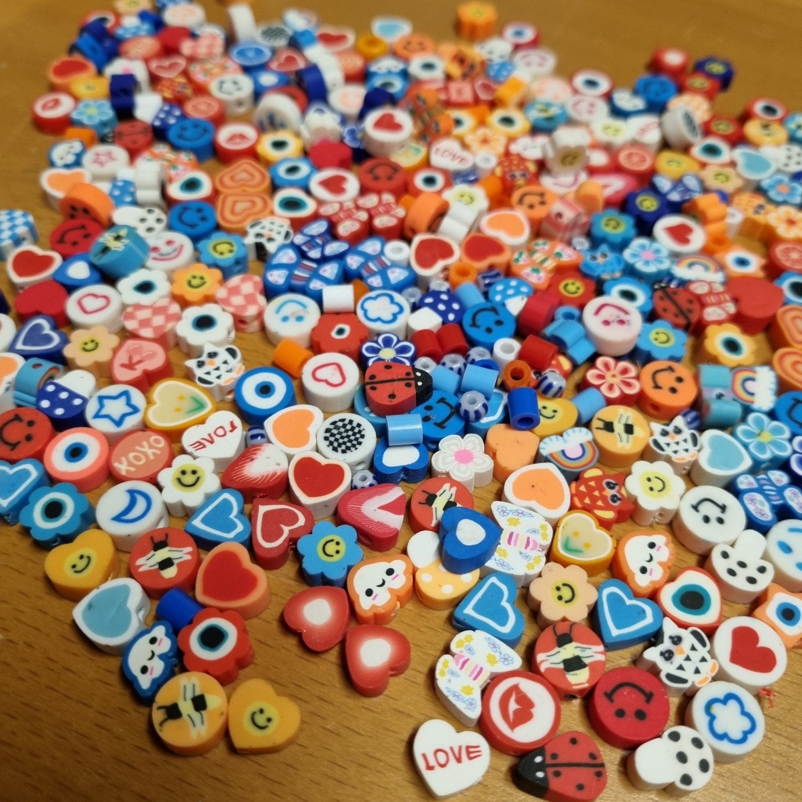 Polymeerkralen kralen fimo klei claybeads partij 117 gram, Verzenden, Nieuw, Kraal