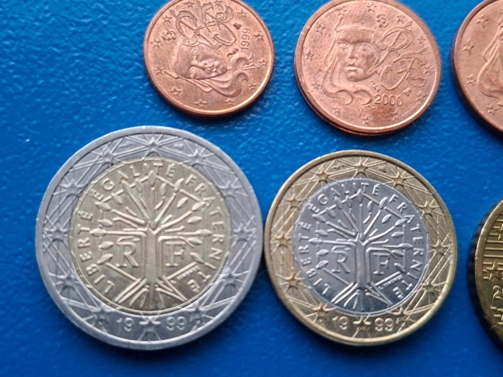 Frankrijk serie Euromunten 1999-2001, Ophalen of Verzenden, Frankrijk, 2 euro