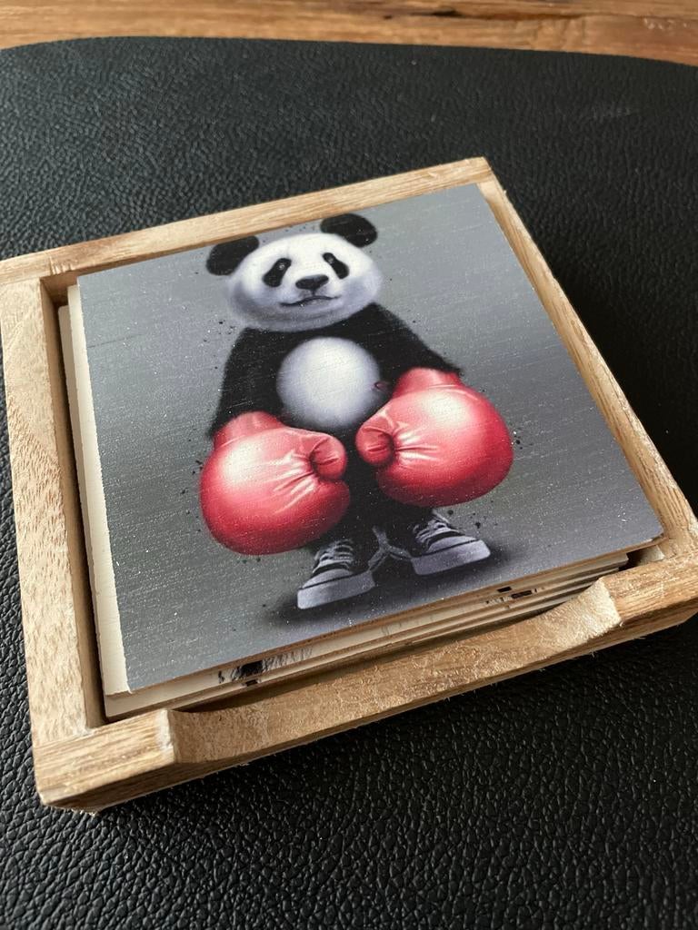Leuke onderzetters met dierenprints, Ophalen of Verzenden, Zo goed als nieuw, Glas of Kopje