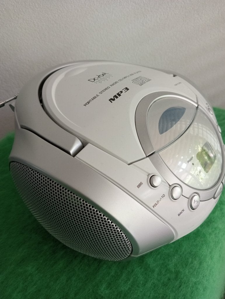 !! 🩶 Dcybel Mini Boombox 🤍 !!, Ophalen of Verzenden, Zo goed als nieuw, Radio, Met cd-speler