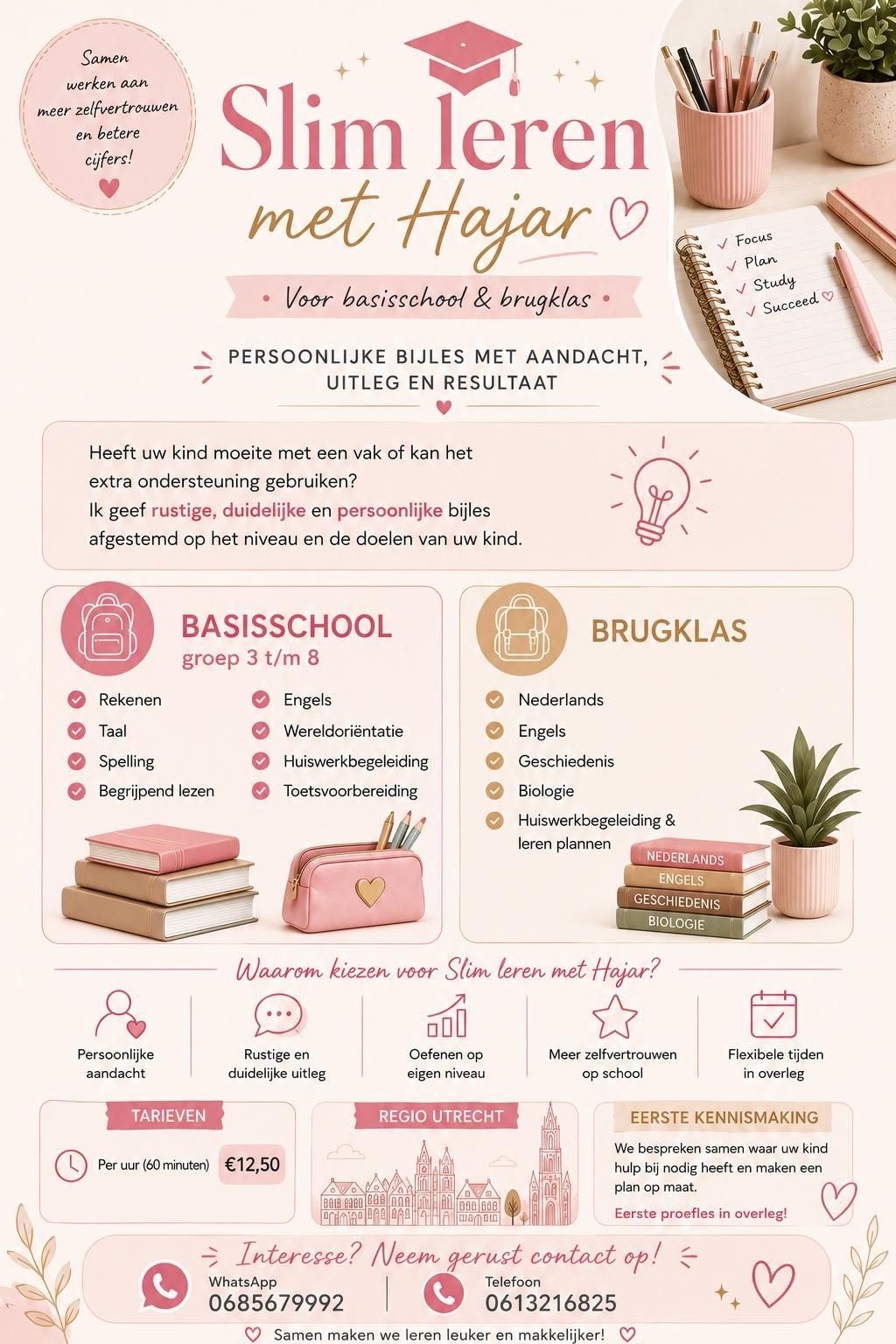 Huiswerkbegeleiding aangeboden voor basisonderwijs, Diensten en Vakmensen, Huiswerkbegeleiding