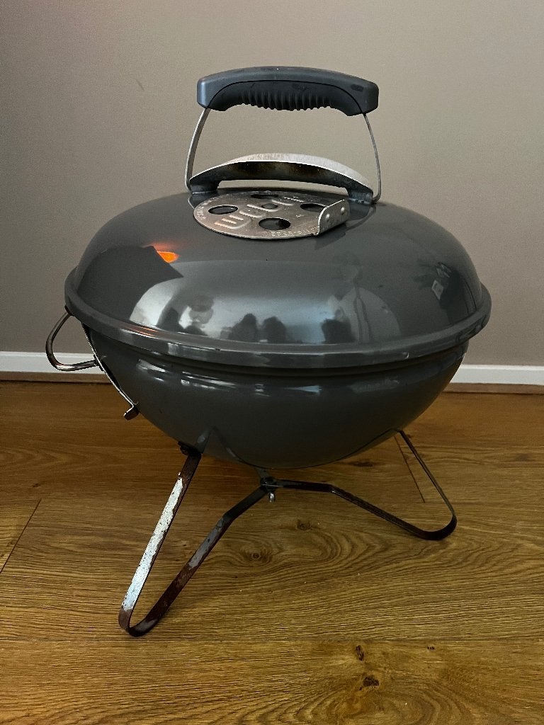Weber Smokey Joe Premium Houtskoolbarbecue Smoke Grey, Ophalen, Gebruikt, Weber