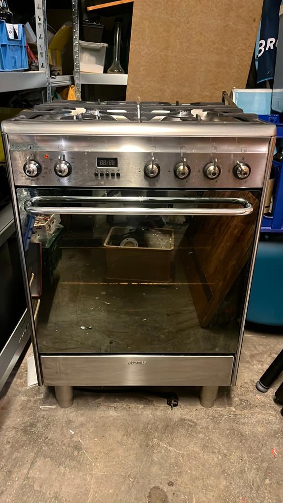 SMEG SNL60MX9 oven gasfornuis, Ophalen, 60 cm of meer, Zo goed als nieuw, Gas