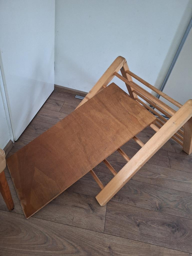 Opvouwbare Pickler-driehoek met glijplank – naturel hout, Ophalen of Verzenden, Gebruikt, Rij- of Hobbelspeelgoed