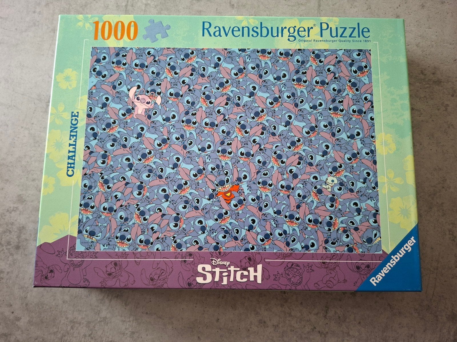 Ravensburger Disney Stitch puzzel 1000 stukjes, Ophalen, 500 t/m 1500 stukjes, Zo goed als nieuw, Legpuzzel