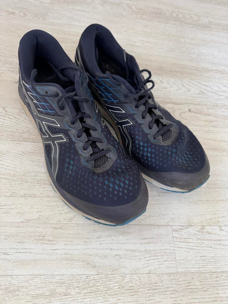 ASICS hardloopschoenen - Maat 47/48 Donkerblauw, Ophalen, Gedragen, Blauw, Sneakers of Gympen