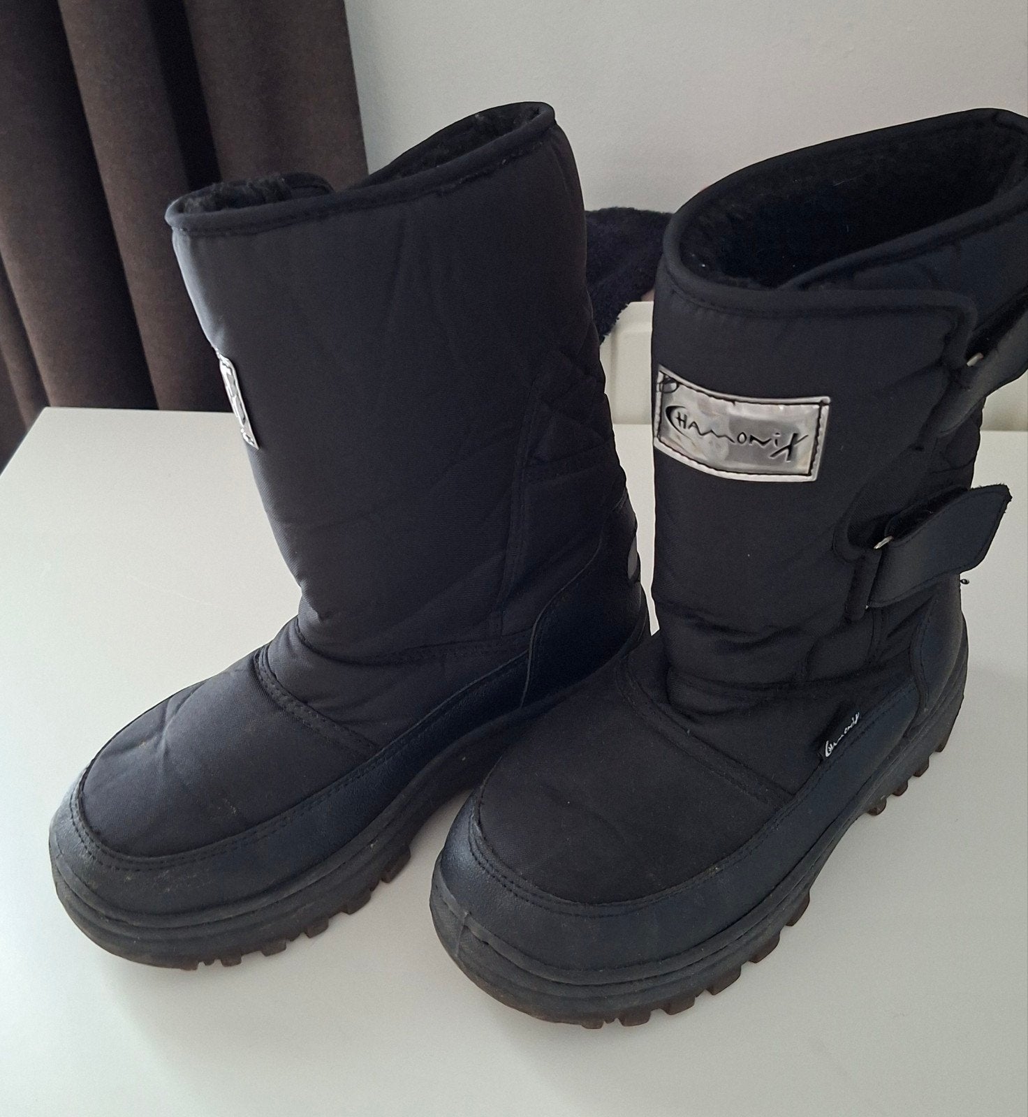 Zwarte Snowboots Maat 40 - Warm en Comfortabel, Kleding | Dames, Chamonix, Overige typen, Gedragen, Ophalen