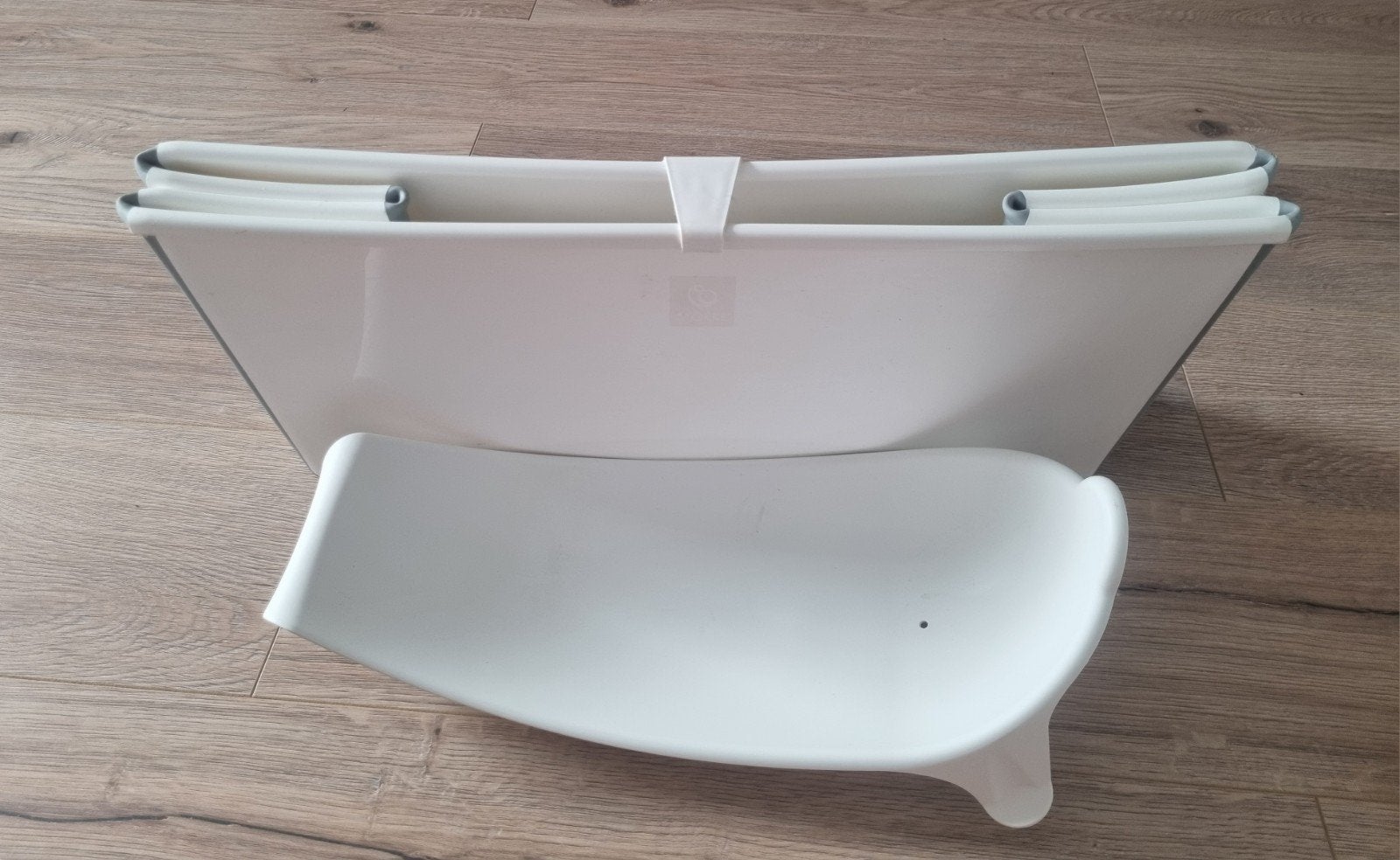 Stokke opvouwbaar babybadje met newborn kuipje, Ophalen of Verzenden, Gebruikt, Badje