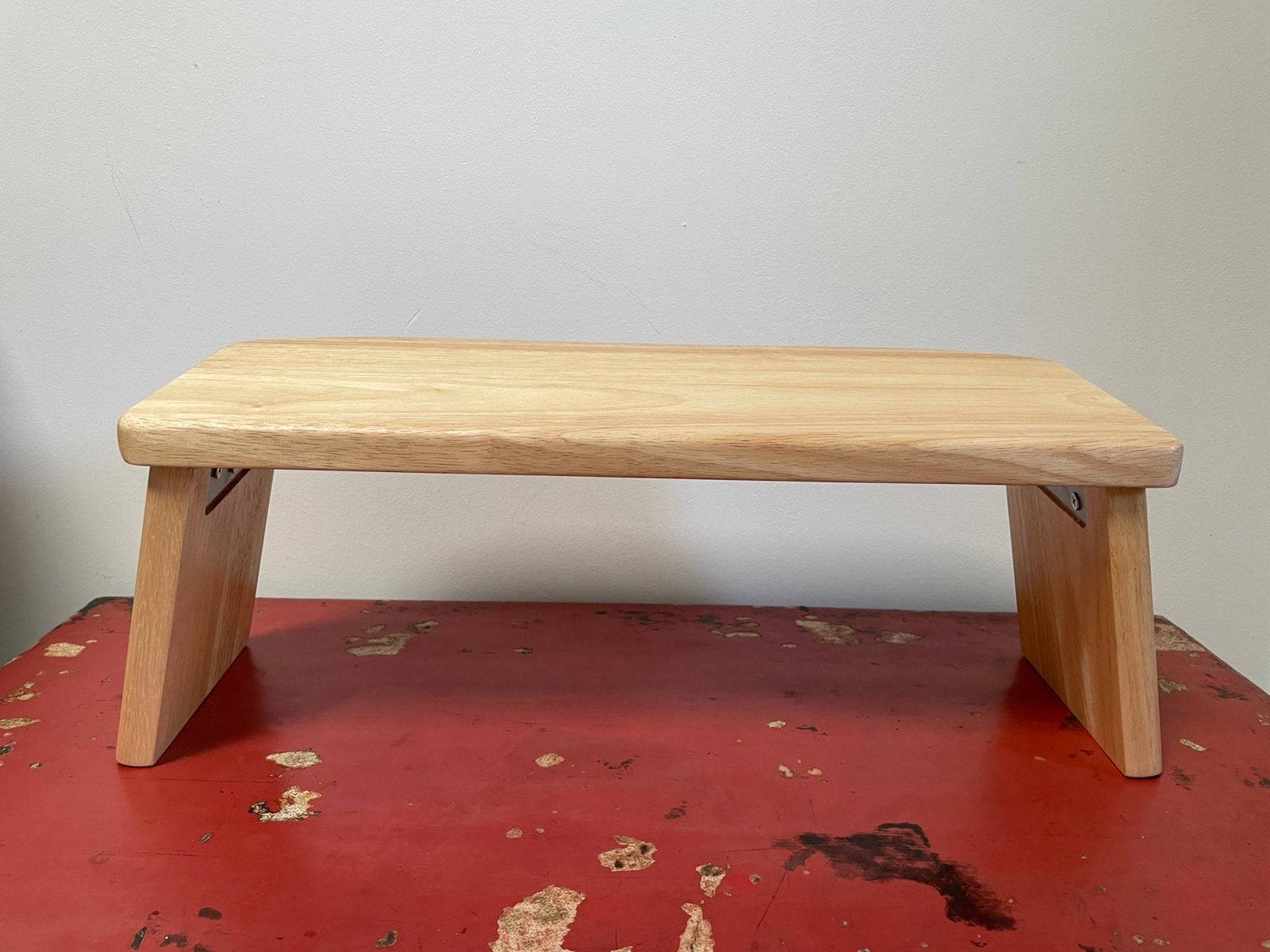 Meditatiebankje / yogabankje hout 48x17x21, Sport en Fitness, Yoga en Pilates, Ophalen of Verzenden, Zo goed als nieuw, Yoga-accessoire