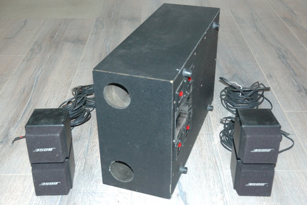 Bose Acoustimass AM-5 Cube speaker system. Boxen/luidspreker, Audio, Tv en Foto, Luidsprekers, Gebruikt, Inclusief kabels, Speakerset