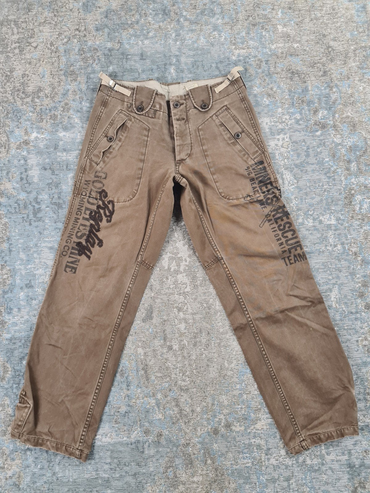 REPLAY CARGO W31 L32 Loose 100% katoen Bronno3132 Handmade, Maat 48/50 (M), Wolvenstraat 19, 1016EN, Amsterdam, Ophalen of Verzenden