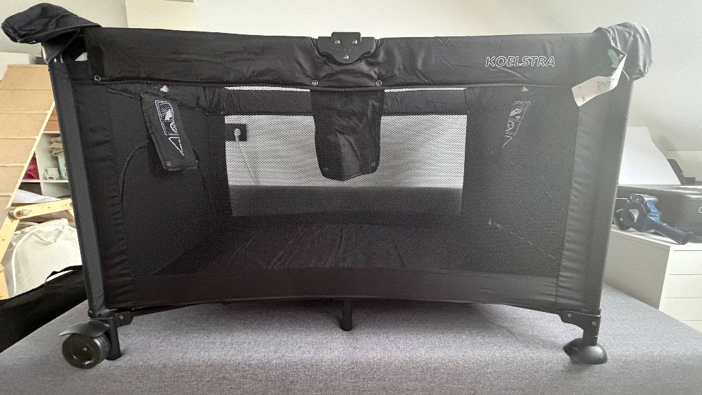 Koelstra Travelsleeper T5 Campingbedje + matras, Ophalen, Zo goed als nieuw, Reisbedje