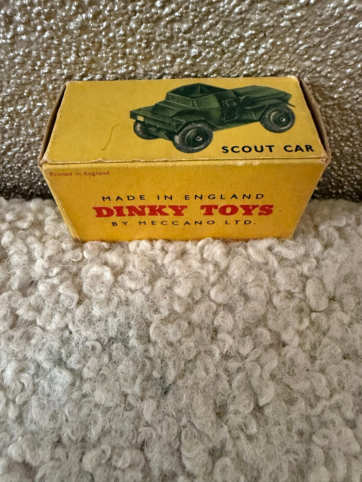 Vintage Dinky Toys Scout Car met originele doos, Ophalen of Verzenden, Nieuw