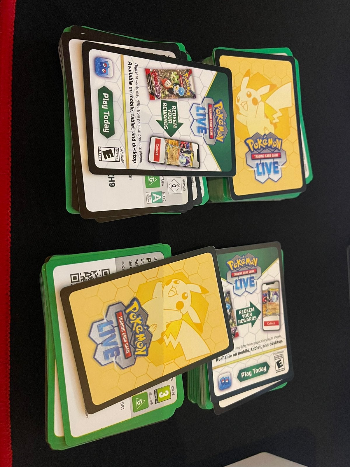 Pokémon Live code kaarten (online TCG): 320 codes, Ophalen of Verzenden, Zo goed als nieuw