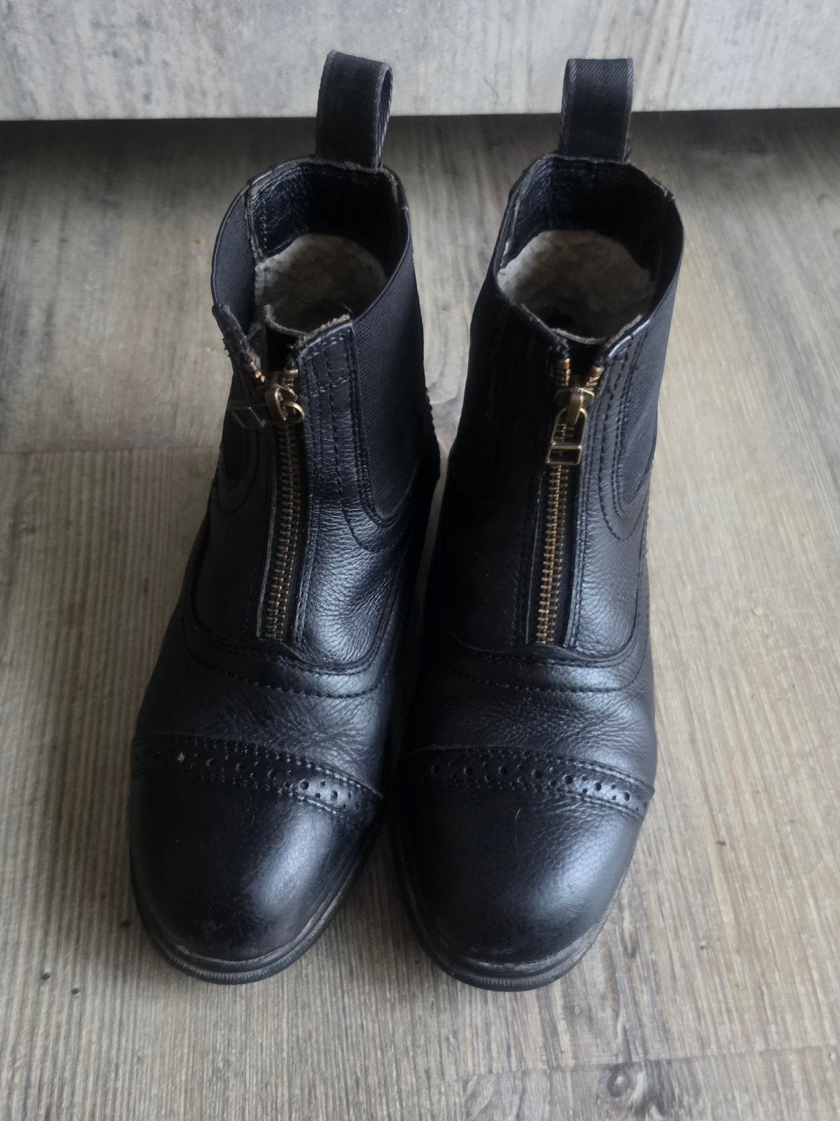 Leren QHP stalschoen/rijlaarsjes mt 33, Dieren en Toebehoren, Paardrijkleding, Ophalen of Verzenden, Zo goed als nieuw, Dressuur