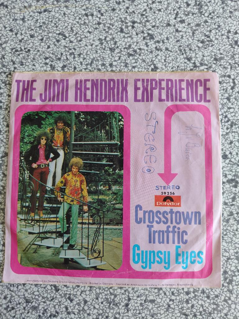 Jimi Hendrix Experience-Crosstown traffic single uit1969, Gebruikt, Verzenden, 7 inch, Poprock