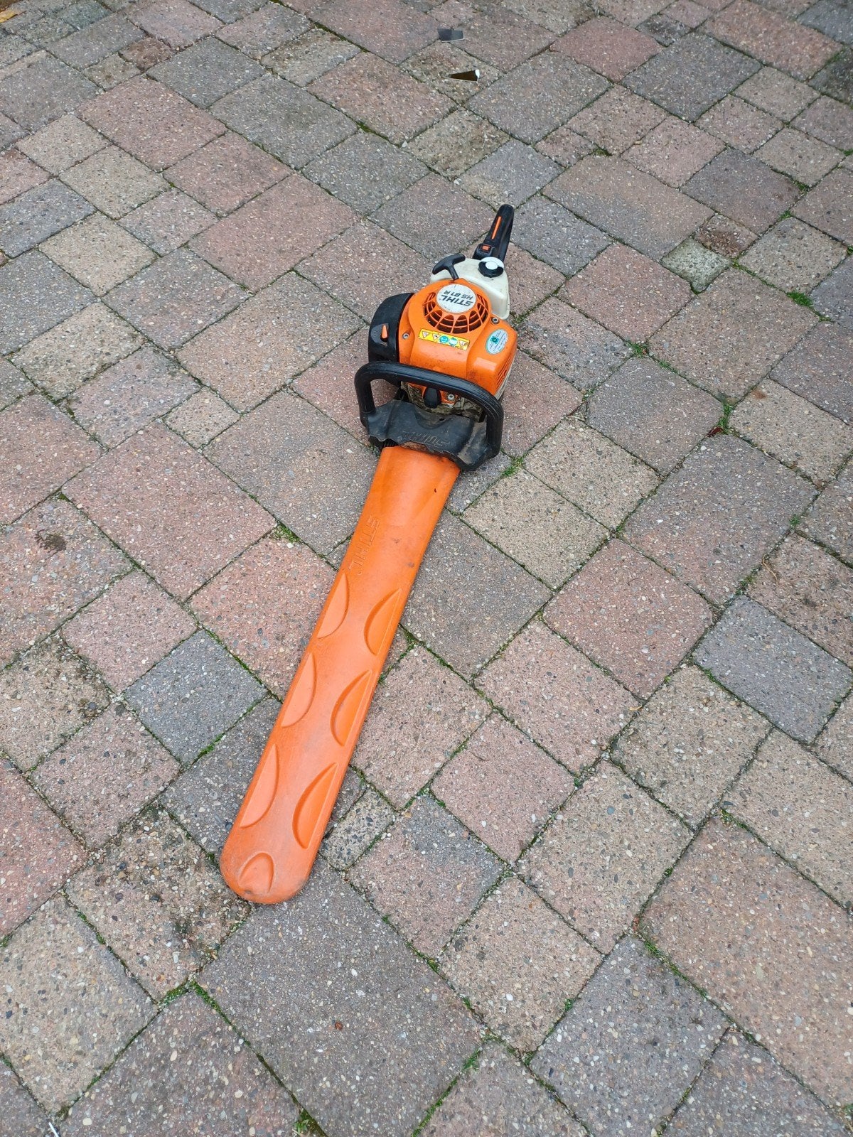 goedwerkende stihl HS 81R gebruikt, Tuin en Terras, Ophalen of Verzenden, Gebruikt, Benzine