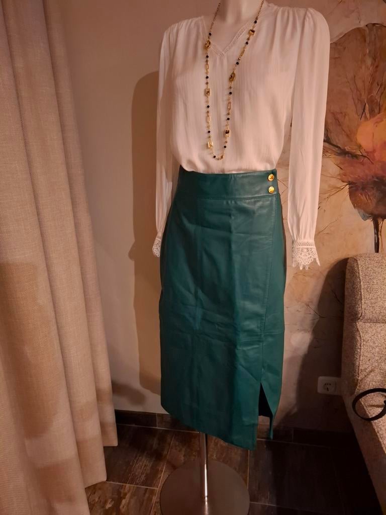 Leren rok Est'Seven maat S/M nieuw 100% leer, Kleding | Dames, Rokken, Nieuw, Ophalen of Verzenden, EST'SEVEN, Maat 36 (S)