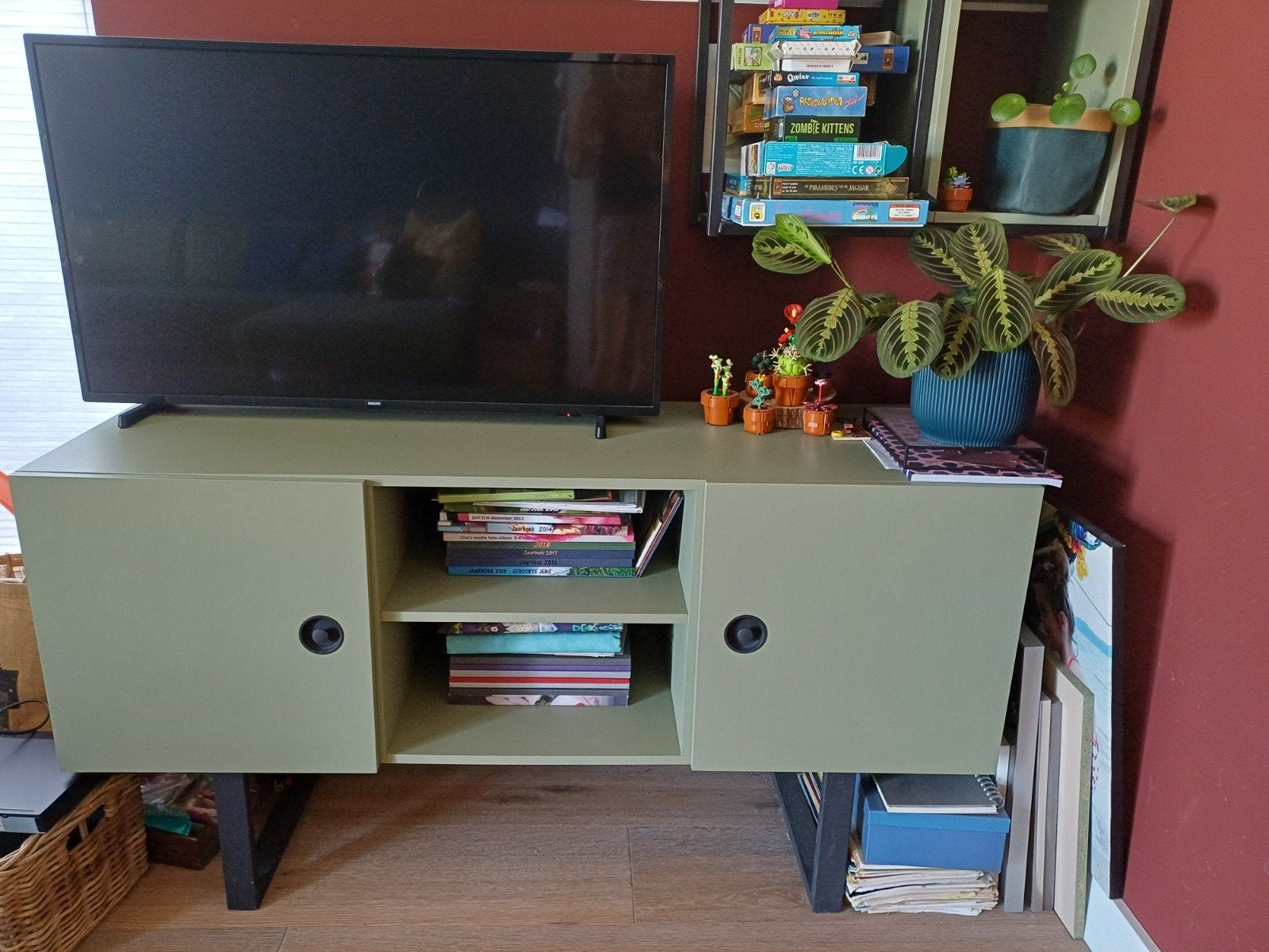 Dressoir TV meubel, Ophalen, Overige materialen, Gebruikt, 100 tot 150 cm