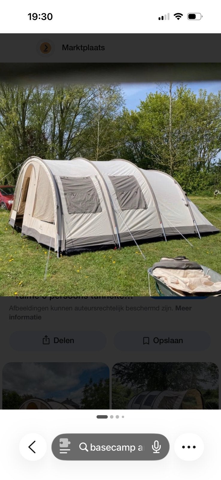 Basecamp Ambato VI Deluxe tent, Ophalen, Gebruikt, Tot en met 6
