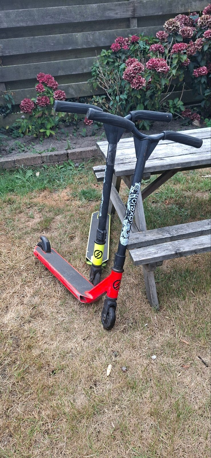 Stuntsteppen (2 stuks) - Gebruikt maar in goede staat, Ophalen of Verzenden, Gebruikt, Gewone step, Onbekend