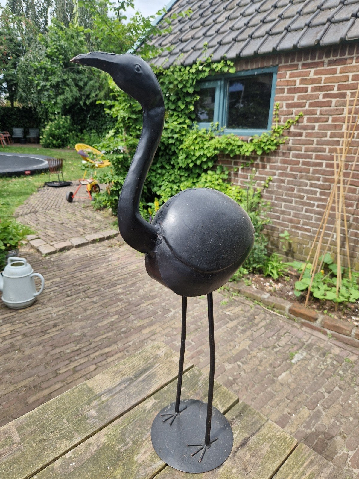 Decoratieve Reiger - Tuinbeeld 75cm, Onbekend, Ophalen of Verzenden, Metaal, Onbekend