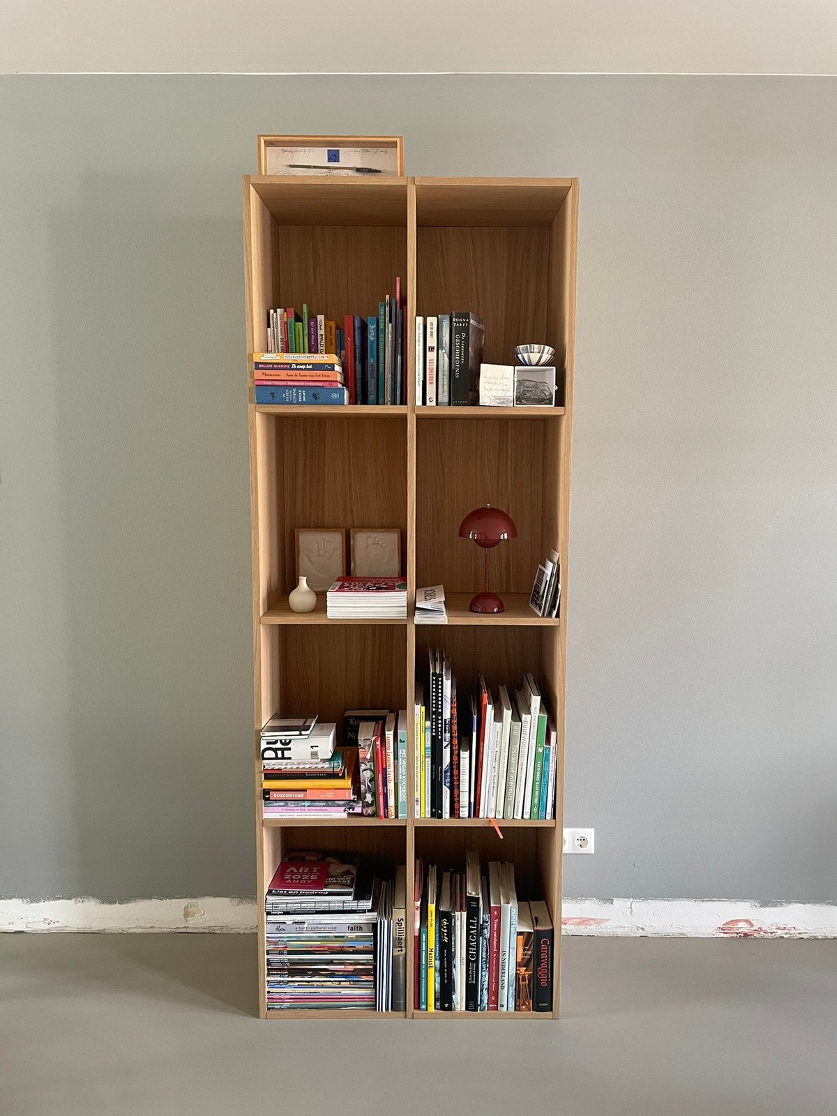 Decoratieve praktische Vakkenkast Eiken Tylko, Huis en Inrichting, Kasten | Boekenkasten, Met plank(en), Strak, 200 cm of meer